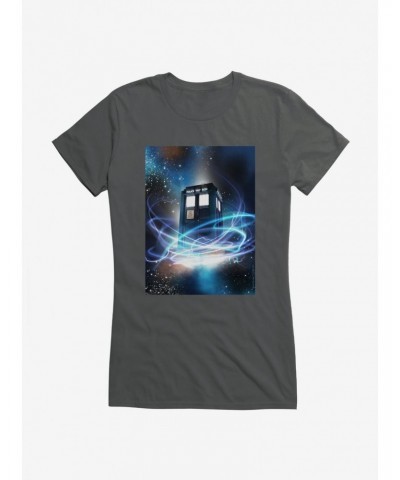 Doctor Who TARDIS Wibbly Wobbly Timey Wimey Girls T-Shirt $11.21 T-Shirts