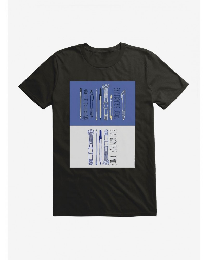 Doctor Who Screwdrivers Set T-Shirt $11.71 T-Shirts