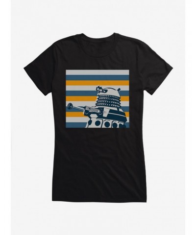 Doctor Who Dalek Striped Girls T-Shirt $10.96 T-Shirts