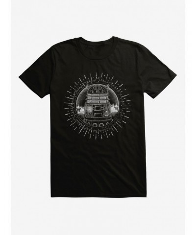 Doctor Who Dalek Pencil Outline T-Shirt $8.37 T-Shirts