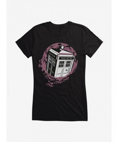 Doctor Who TARDIS Interference Girls T-Shirt $11.95 T-Shirts