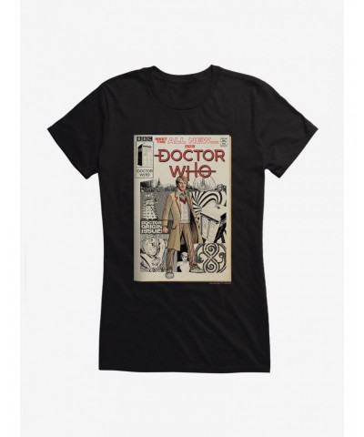 Doctor Who Fifth Doctor Origin Comic Girls T-Shirt $10.96 T-Shirts