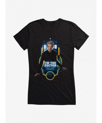 Doctor Who TARDIS Twelfth Doctor Purpose Girls T-Shirt $10.46 T-Shirts