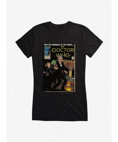 Doctor Who Twelfth Doctor Darkness of the TARDIS Comic Girls T-Shirt $11.70 T-Shirts