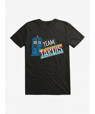 Doctor Who TARDIS Team Rainbow Banner T-Shirt $8.60 T-Shirts