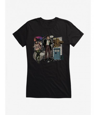 Doctor Who The Second Doctor Comic Scene Girls T-Shirt $10.46 T-Shirts