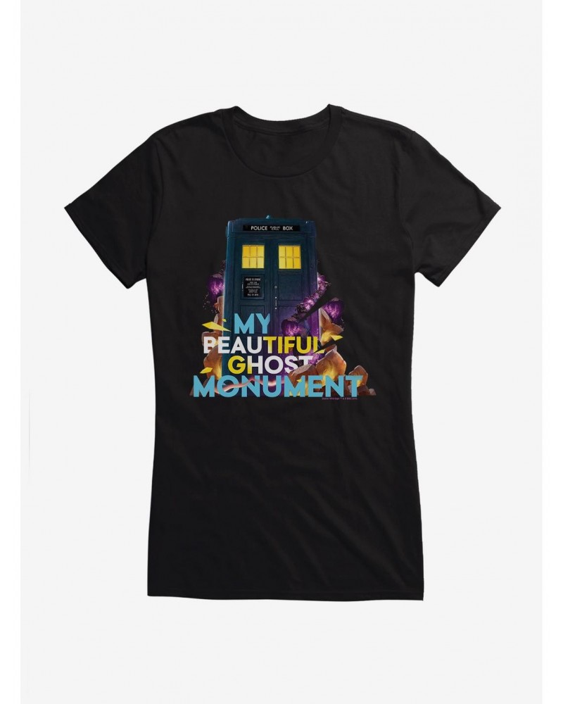 Doctor Who Thirteenth Doctor Beautiful Ghost Monument Girls T-Shirt $7.97 T-Shirts