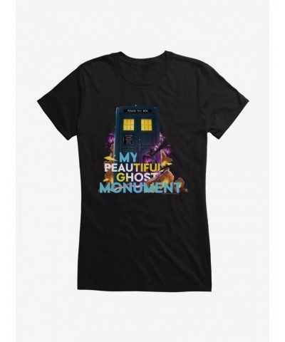 Doctor Who Thirteenth Doctor Beautiful Ghost Monument Girls T-Shirt $7.97 T-Shirts