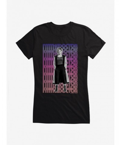 Doctor Who Thirteenth Doctor I'm The Doctor Neon Script Girls T-Shirt $9.96 T-Shirts