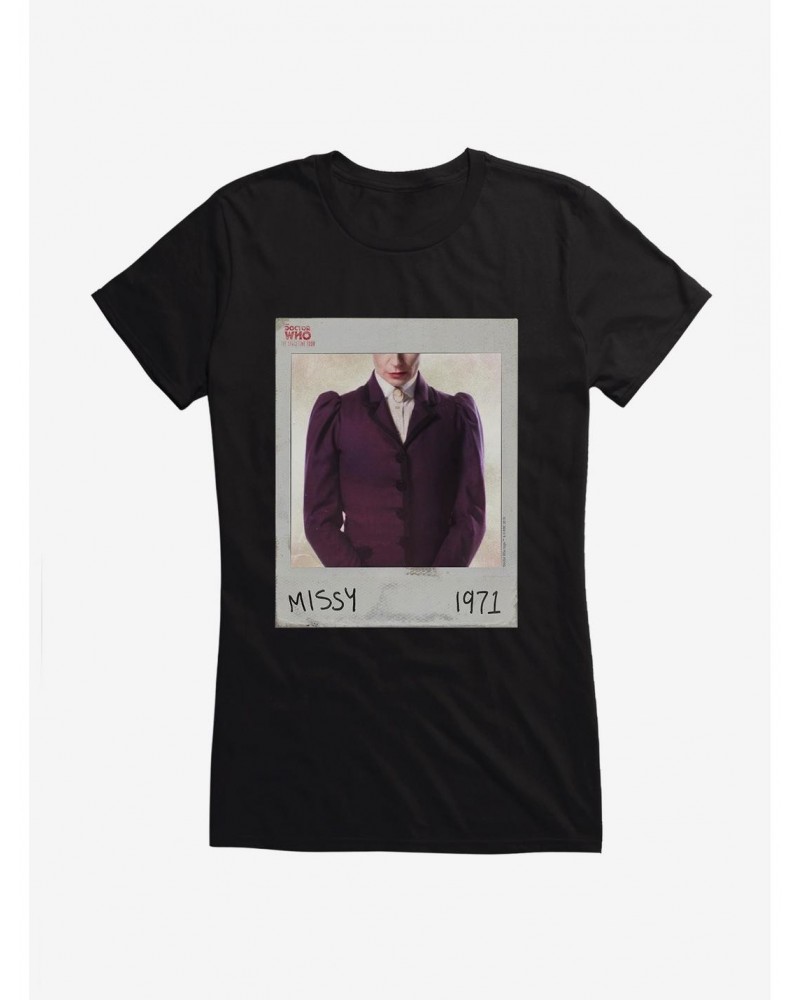 Doctor Who Missy 1971 Polaroid Girls T-Shirt $8.96 T-Shirts