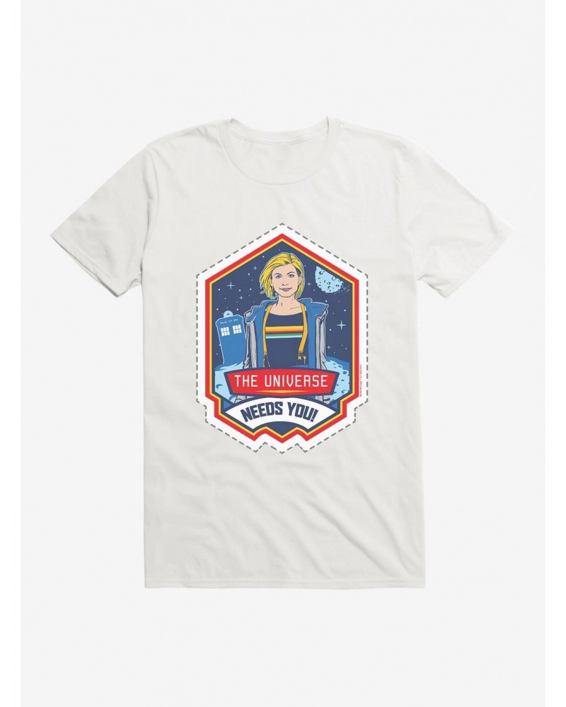 Doctor Who Thirteenth Doctor Universe Needs You Badge T-Shirt $11.23 T-Shirts