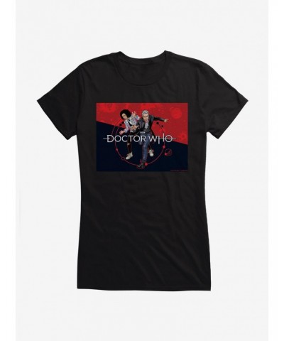 Doctor Who Twelfth Doctor Bill Potts Comic Girls T-Shirt $8.72 T-Shirts