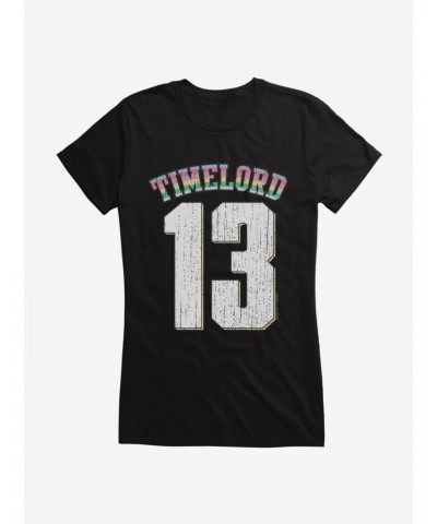 Doctor Who Thirteenth Doctor Time Lord In Training Rainbow Girls T-Shirt $11.95 T-Shirts