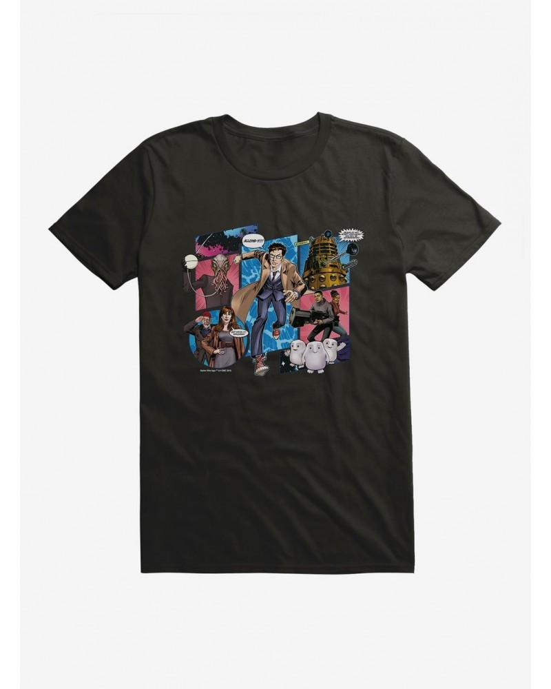 Doctor Who The Tenth Doctor Comic Strip T-Shirt $9.56 T-Shirts