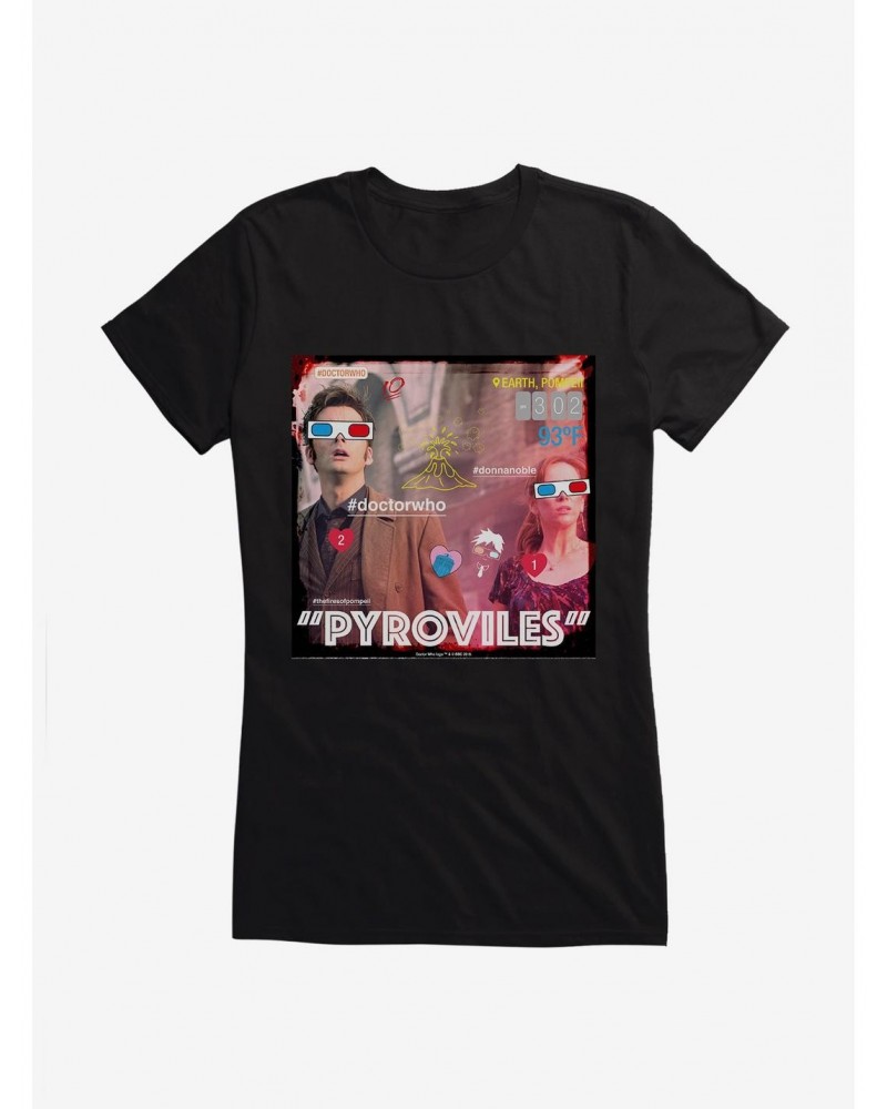 Doctor Who The Tenth Doctor Pyroviles Girls T-Shirt $7.47 T-Shirts