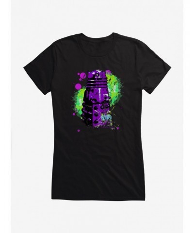 Doctor Who Dalek Neon Art Girls T-Shirt $9.21 T-Shirts