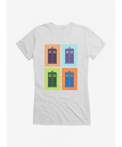 Doctor Who Tardis Pop Art Girls T-Shirt $12.20 T-Shirts