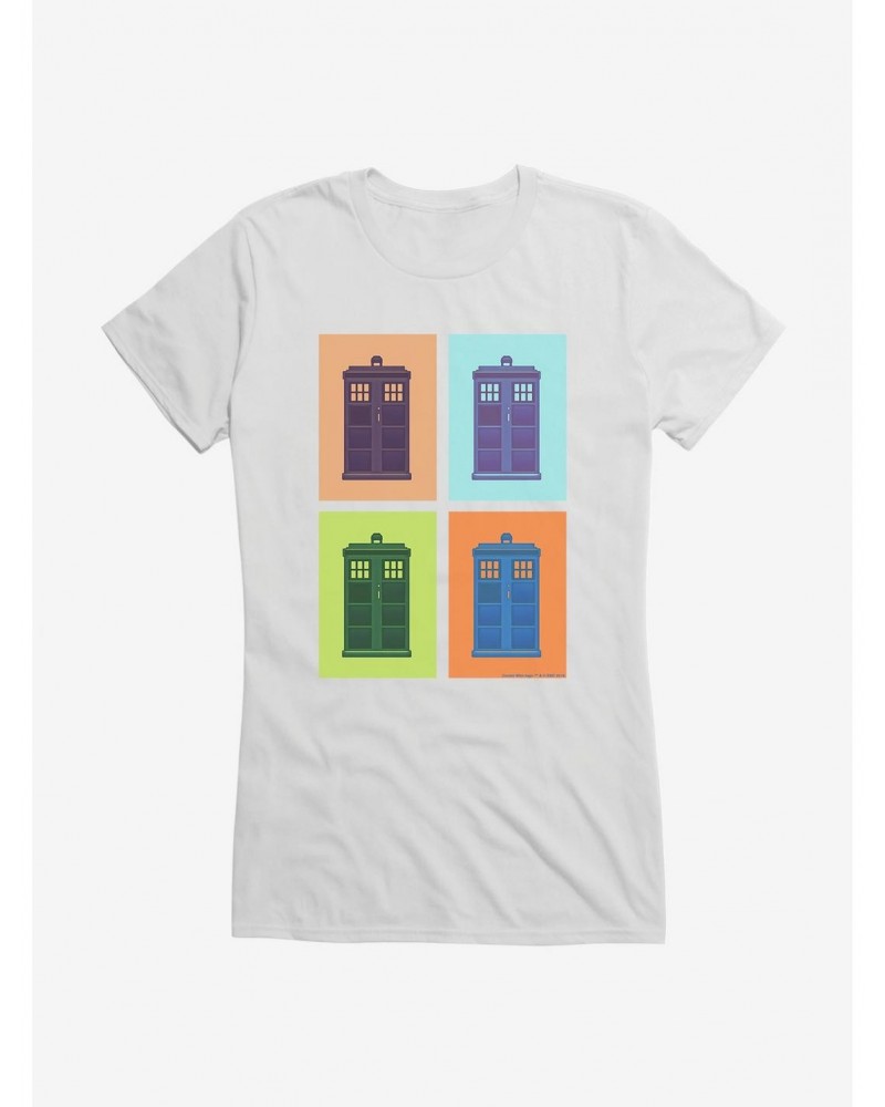 Doctor Who Tardis Pop Art Girls T-Shirt $12.20 T-Shirts