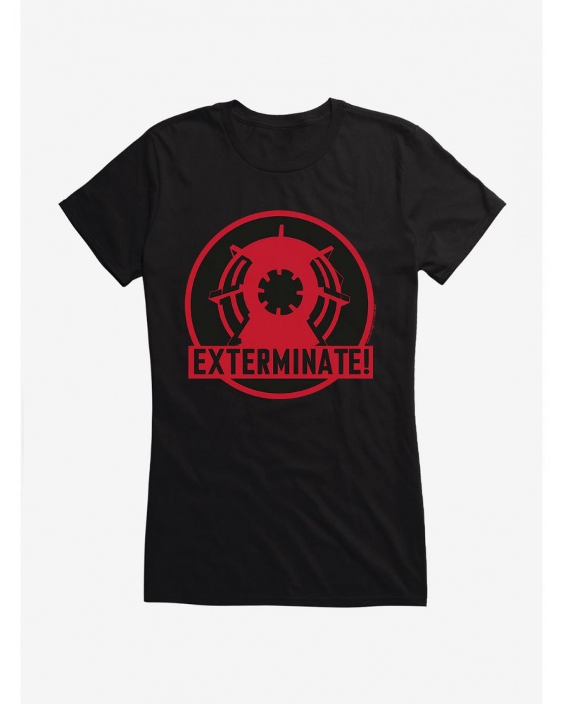 Doctor Who Exterminate Exterminate Girls T-Shirt $10.46 T-Shirts