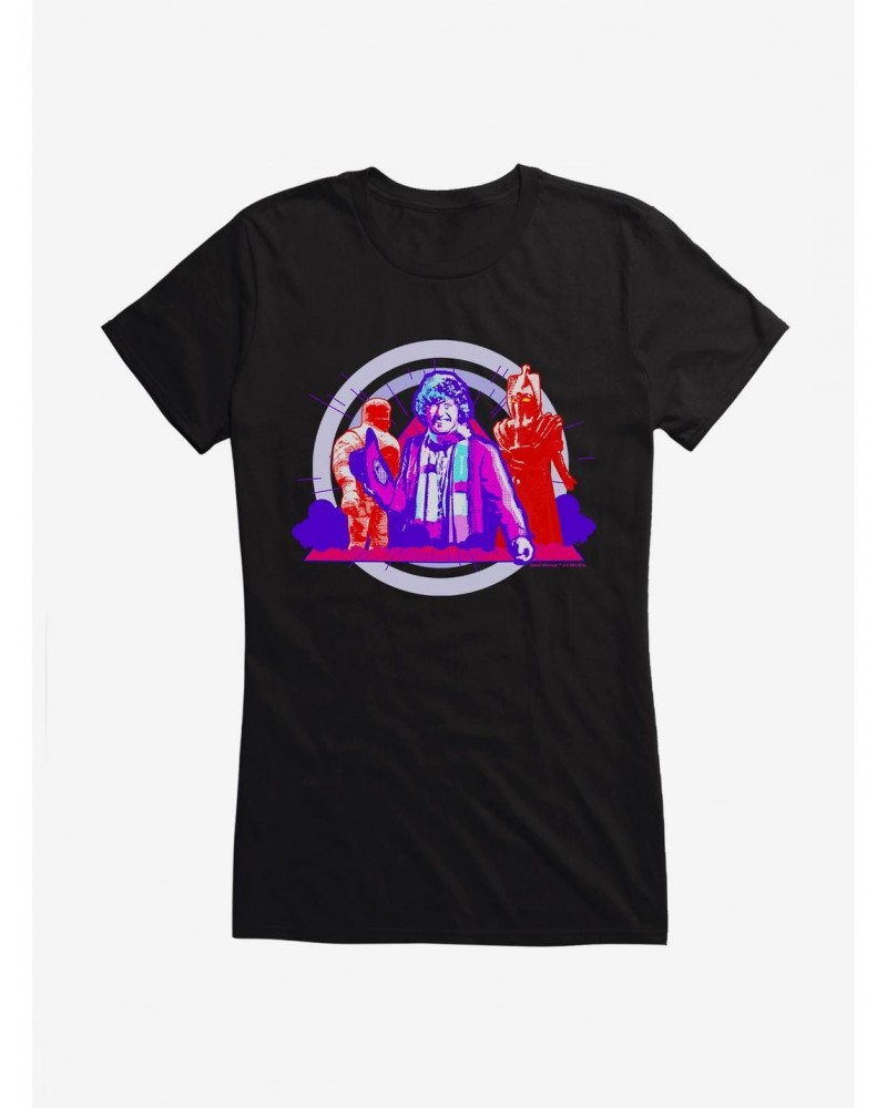 Doctor Who The Fourth Doctor Sutekh And Ice Warrior Girls T-Shirt $8.72 T-Shirts