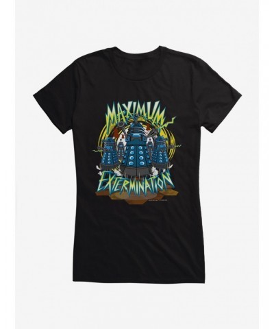 Doctor Who Daleks Maximum Extermination Girls T-Shirt $10.21 T-Shirts