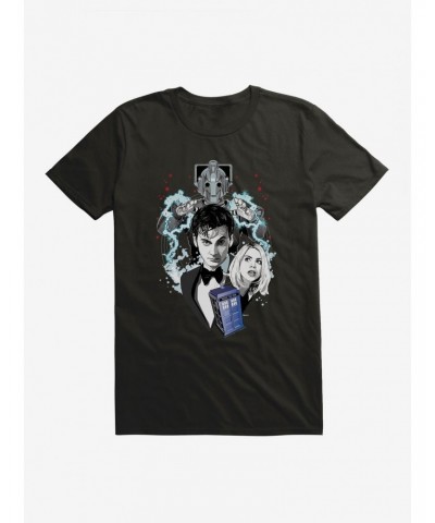 Doctor Who Tenth Doctor And Cybermen T-Shirt $7.65 T-Shirts