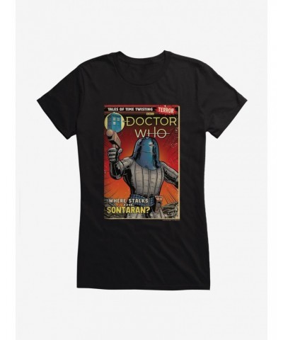 Doctor Who The Sontaran Comic Girls T-Shirt $10.46 T-Shirts