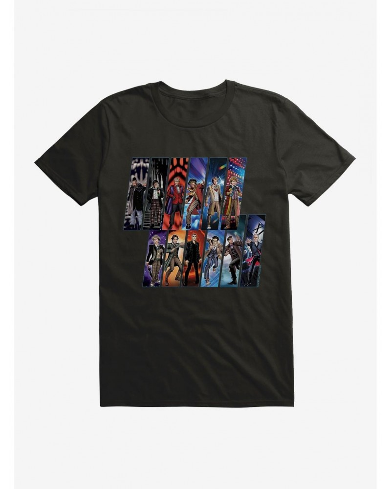 Doctor Who All Doctors Animation T-Shirt $9.80 T-Shirts