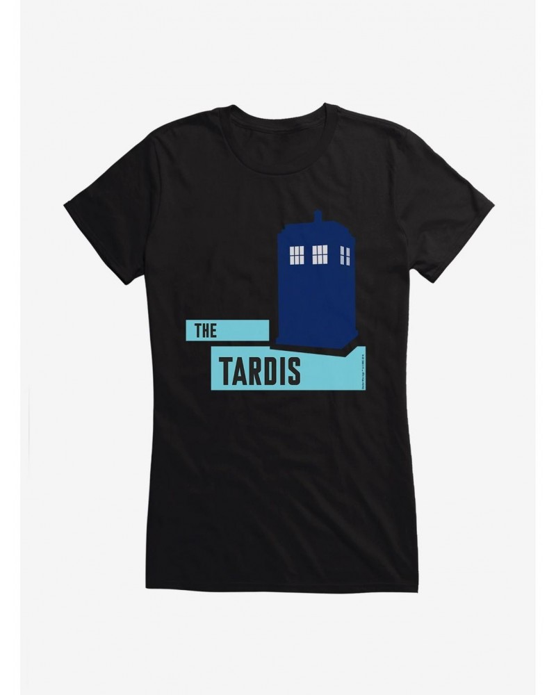 Doctor Who TARDIS Classic Silhouette Girls T-Shirt $7.47 T-Shirts