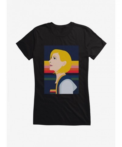 Doctor Who Thirteenth Doctor Illustration Hopeful Girls T-Shirt $9.21 T-Shirts