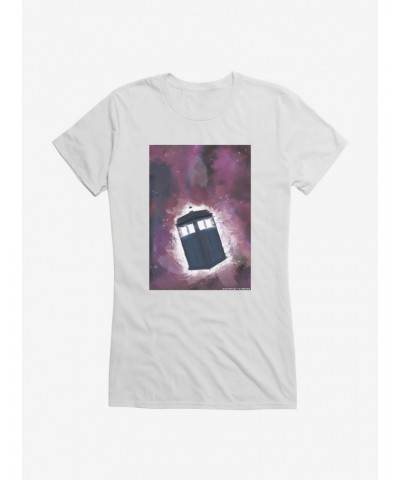 Doctor Who Galaxy Tardis Girls T-Shirt $11.70 T-Shirts