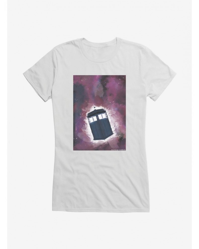 Doctor Who Galaxy Tardis Girls T-Shirt $11.70 T-Shirts