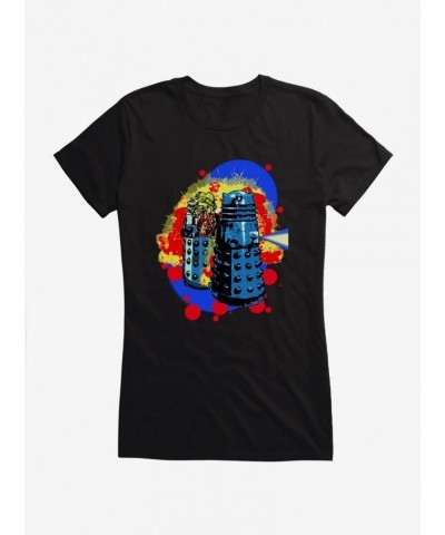 Doctor Who Daleks Pop Girls T-Shirt $9.46 T-Shirts