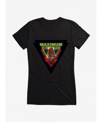 Doctor Who Dalek Maximum Extermination Girls T-Shirt $10.21 T-Shirts