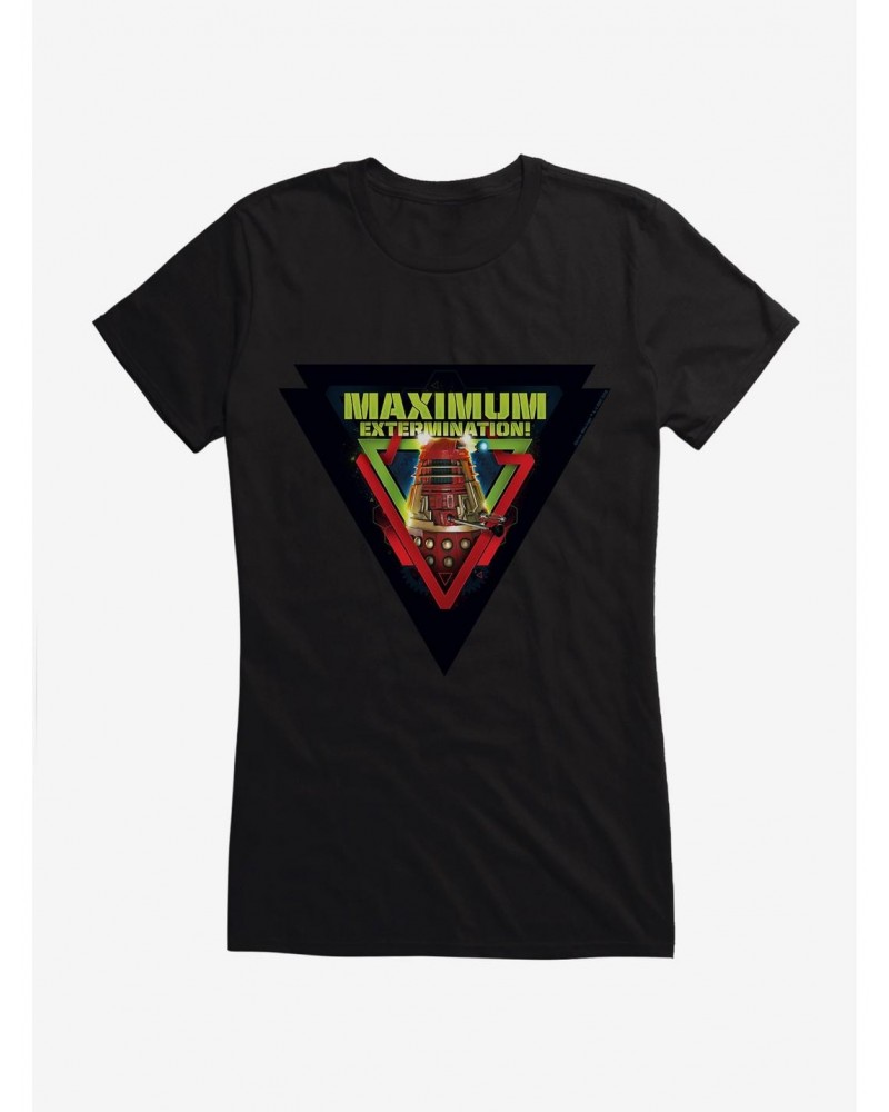 Doctor Who Dalek Maximum Extermination Girls T-Shirt $10.21 T-Shirts