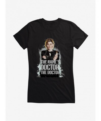 Doctor Who Series 12 Episode 1 The Name's Doctor Girls Black T-Shirt $10.96 T-Shirts