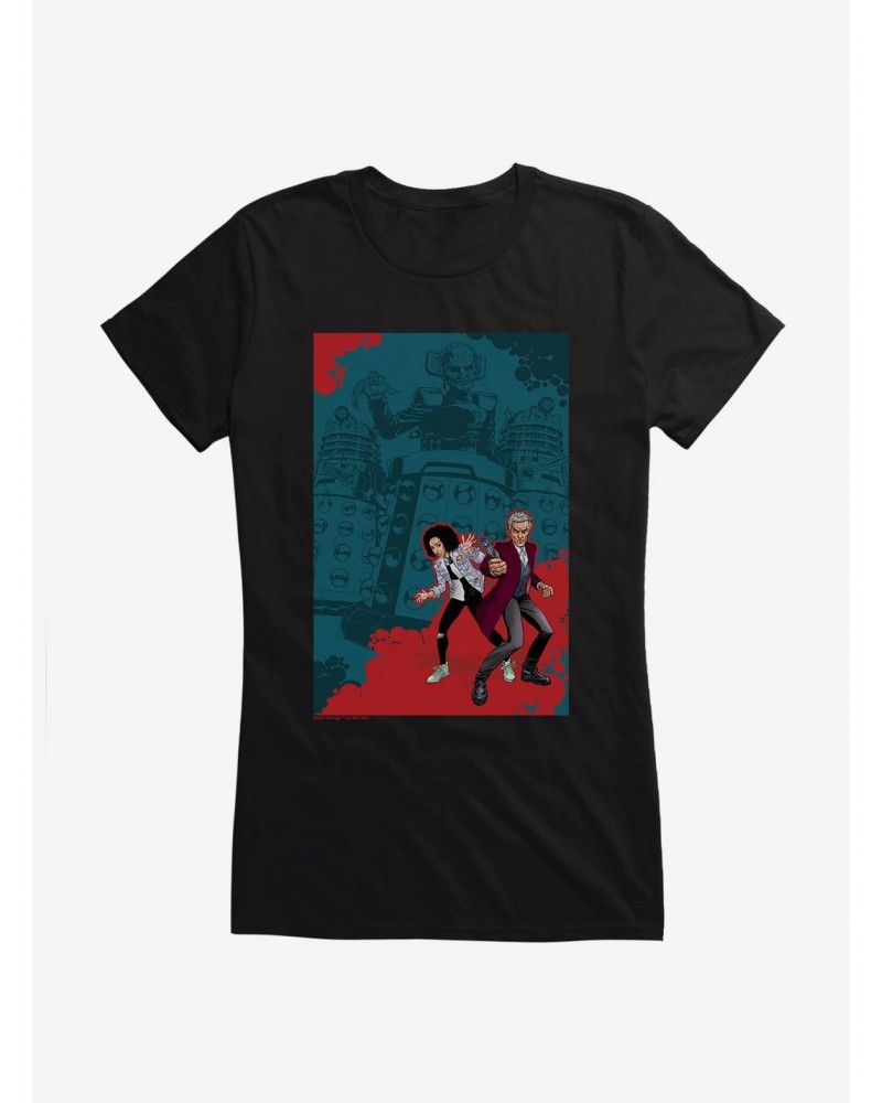 Doctor Who Twelfth Doctor And Bill Girls T-Shirt $10.21 T-Shirts