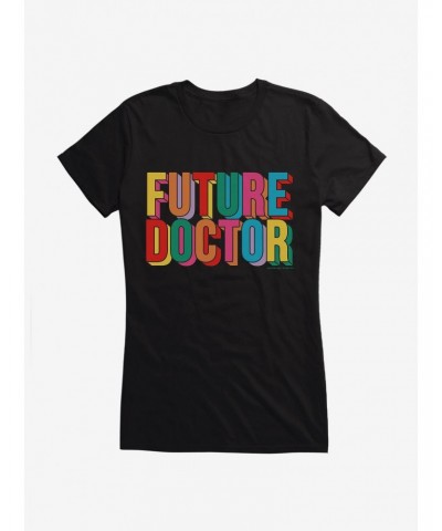 Doctor Who Thirteenth Doctor Future Doctor Girls T-Shirt $8.72 T-Shirts