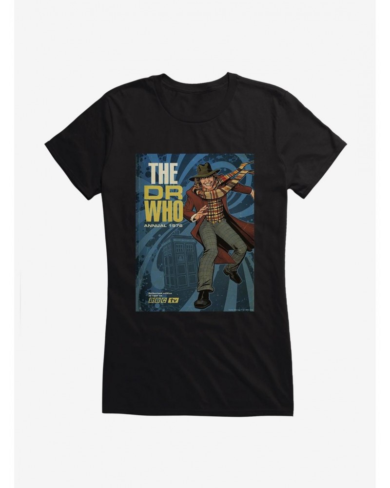 Doctor Who The Fourth Doctor Annual 1976 Girls T-Shirt $10.46 T-Shirts