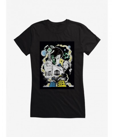 Doctor Who Doctor And Pond Girls T-Shirt $10.21 T-Shirts