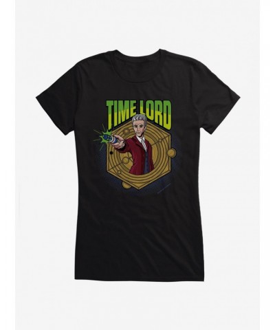 Doctor Who Twelfth Doctor Time Lord Badge Girls T-Shirt $11.45 T-Shirts