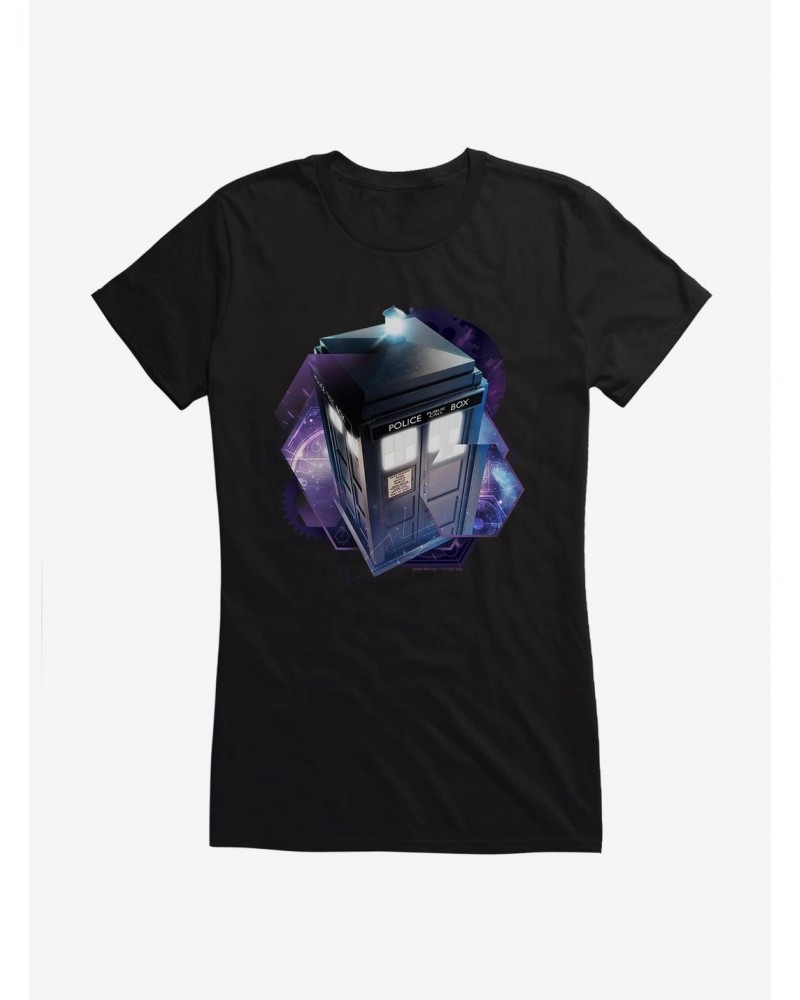 Doctor Who TARDIS Gears Girls T-Shirt $8.22 T-Shirts