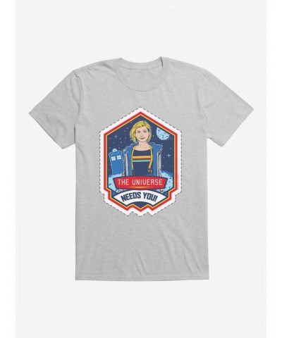 Doctor Who Thirteenth Doctor Universe Needs You Badge T-Shirt $10.99 T-Shirts