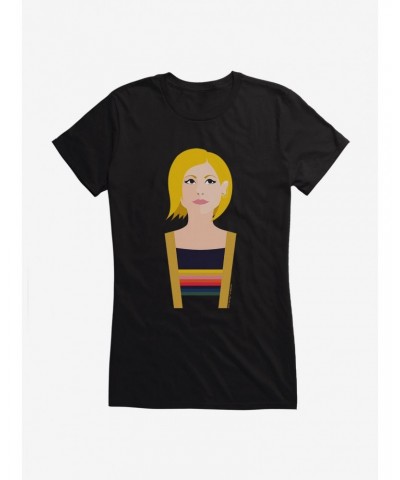 Doctor Who Thirteenth Doctor Illustration Grin Girls T-Shirt $11.95 T-Shirts