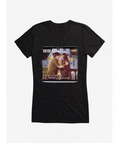 Doctor Who Eleventh Doctor And Pond Vampires Girls T-Shirt $8.96 T-Shirts