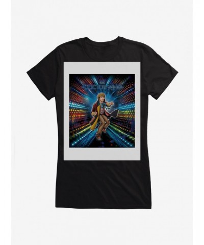 Doctor Who The Sixth Doctor Time Warp Girls T-Shirt $8.22 T-Shirts