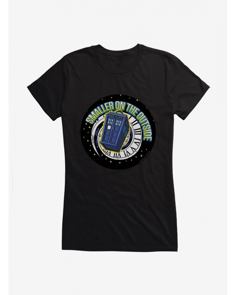 Doctor Who TARDIS Smaller On The Outside Girls T-Shirt $8.72 T-Shirts