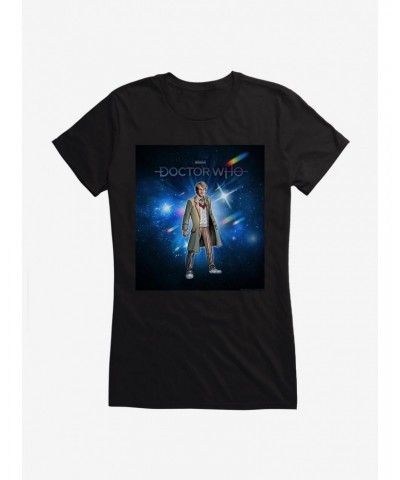 Doctor Who The Fifth Doctor Time Warp Girls T-Shirt $8.47 T-Shirts