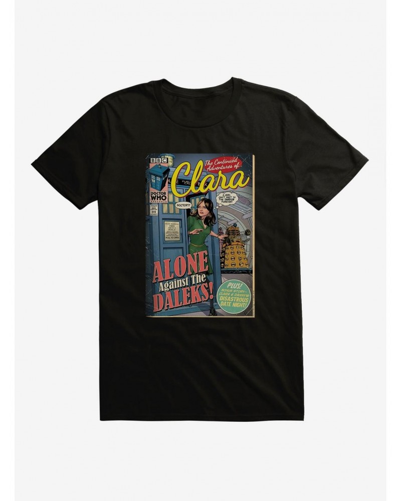 Doctor Who Clara Alone Against Daleks Comic T-Shirt $11.95 T-Shirts