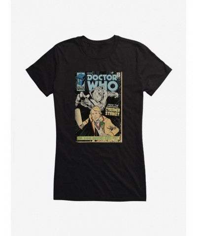 Doctor Who Cybermen Fifth Doctor Cybermen Girls T-Shirt $7.47 T-Shirts